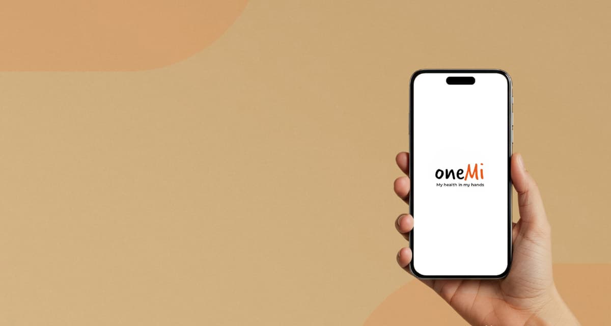 oneMi app on smartphone